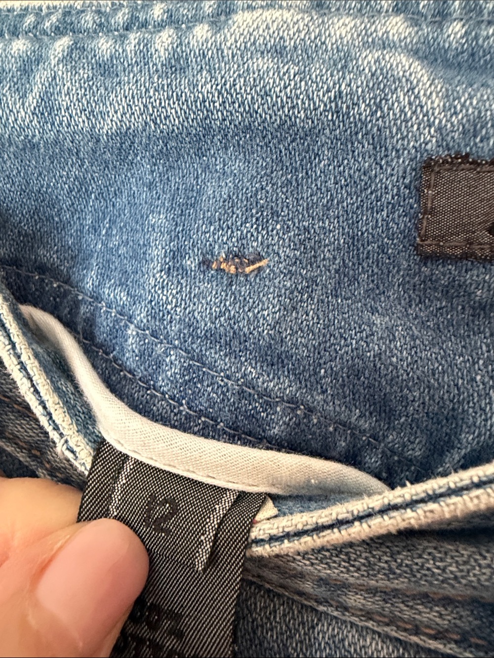 Classic Light Blue Boyfriend Jeans with Front Panel Seams lizwear vintage 1980-9 - Picture 4 of 8
